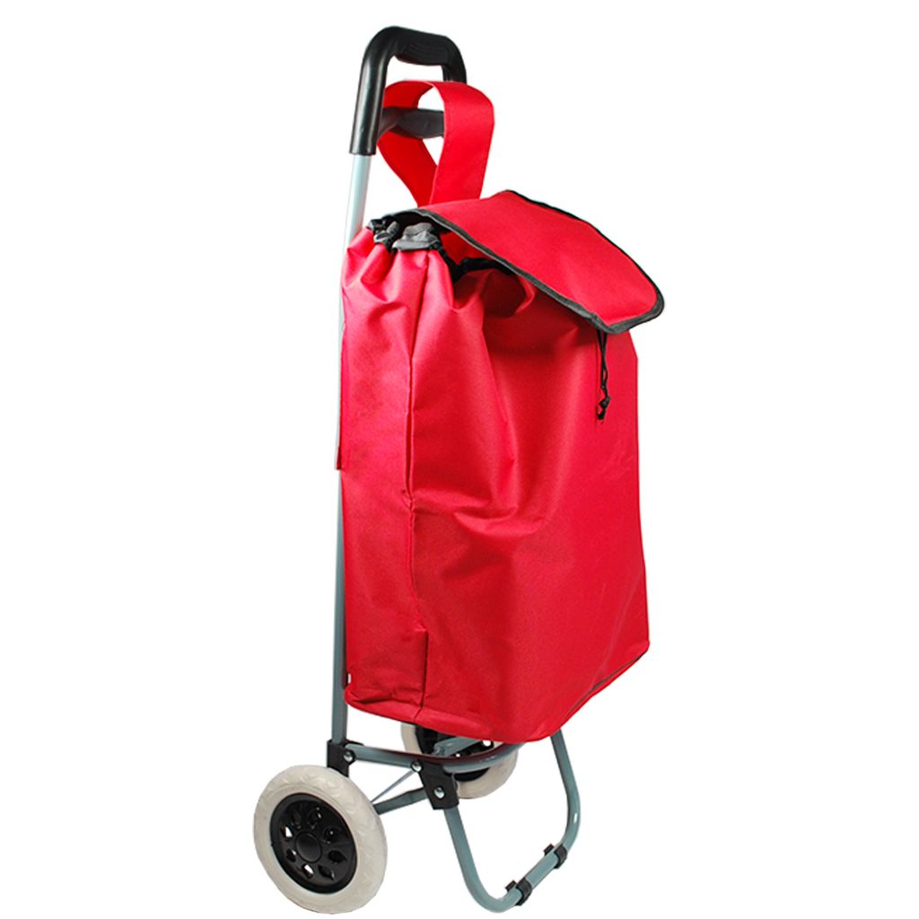 Einkaufstrolley Trolley Einkaufswagen Handwagen Koffer Handgepäck Trolli Roller E3 rot