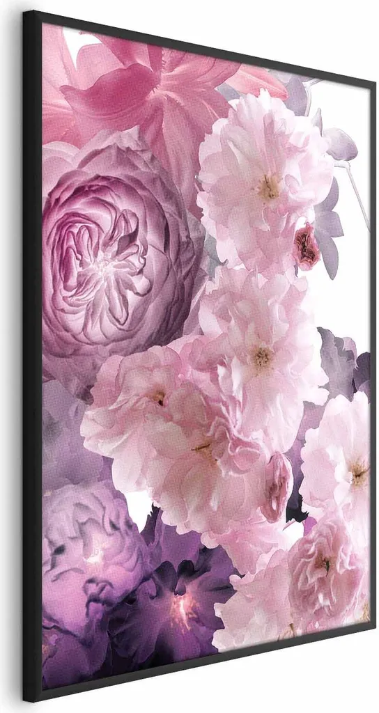 Poster Zen Ventaglio Floreale con Cornice 40x60 - Decorazione Relax Casa