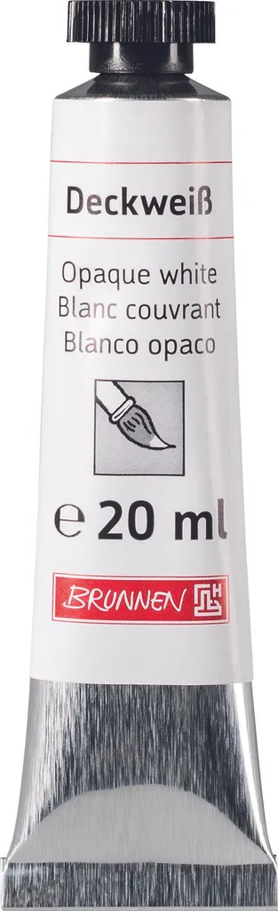 BRUNNEN 1048804 Blanc couvrant - Correcteur liquide haute précision