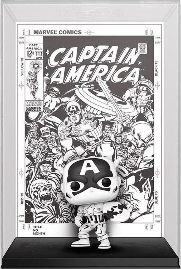 Comic-Cover, Marvel Captain America, POP-Figur zum Sammeln