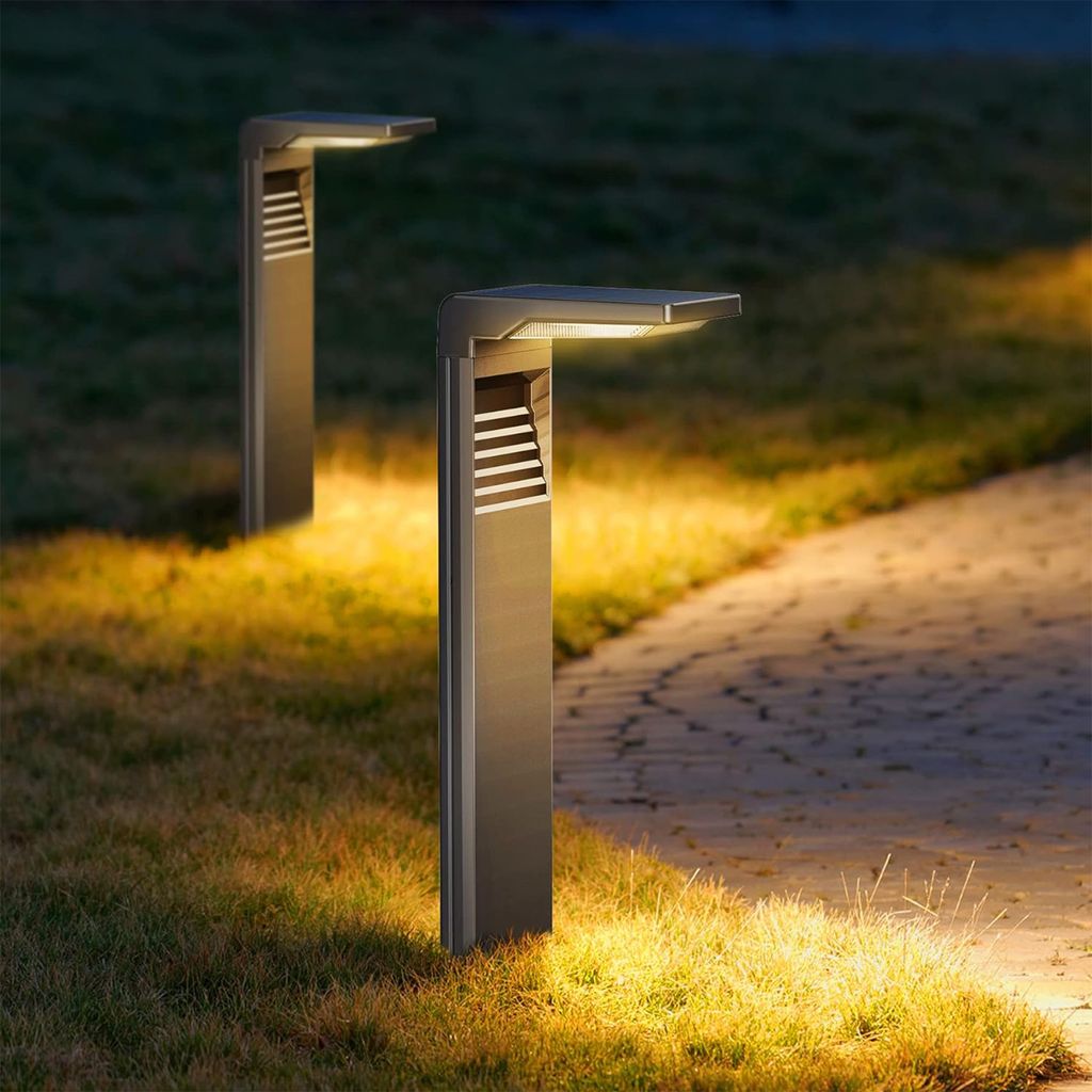 4 Stück LED Solarlampen für Außen Solarleuchten mit 2 Modi Produktbild 2