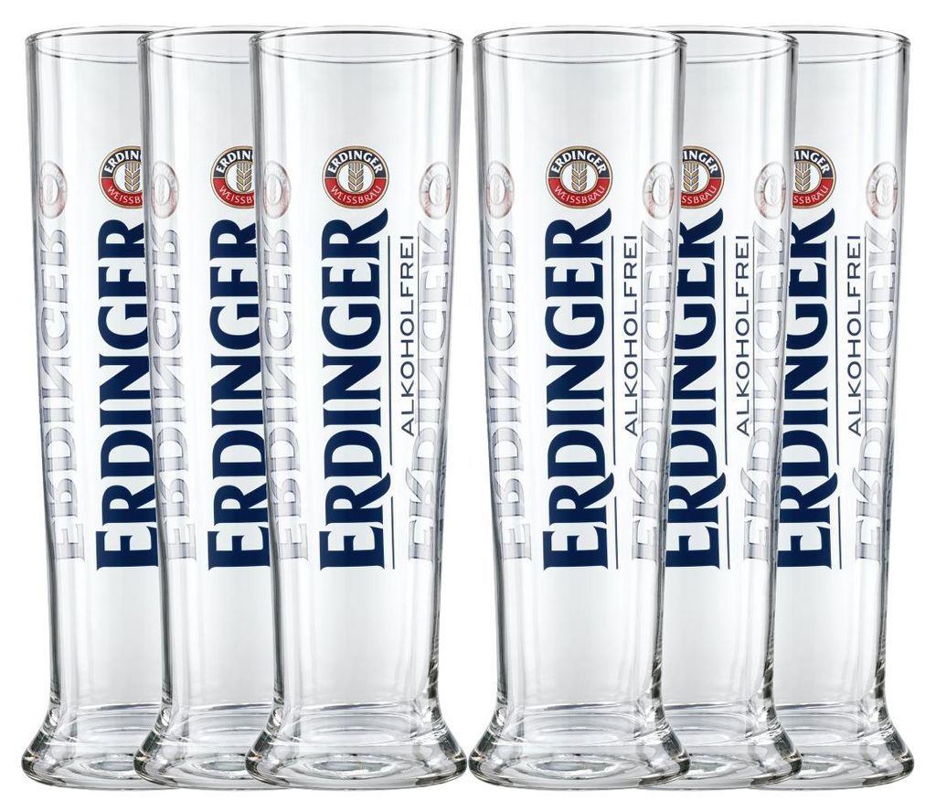 Erdinger Alkoholfrei Biergläser Set - 6x 0,3L Produktbild 