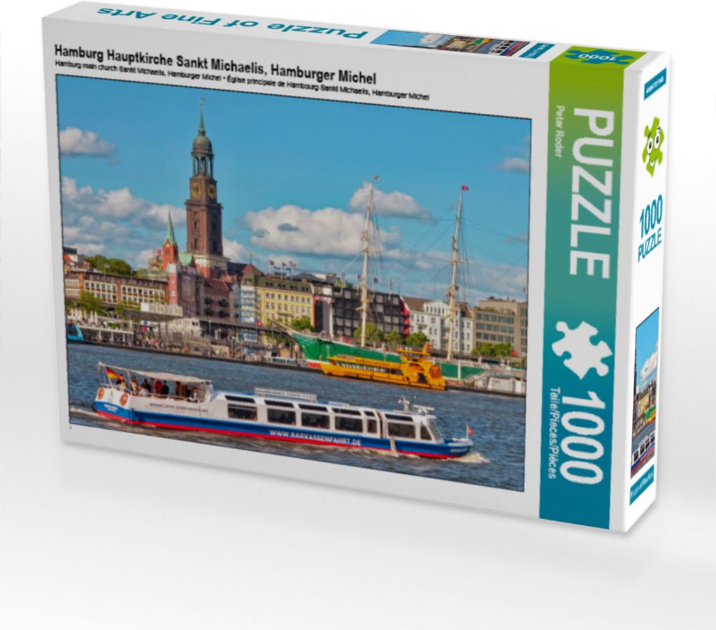 CALVENDO Puzzle Hamburg Hauptkirche Sankt Michaelis, Hamburger Michel | 1000 Teile Lege-Größe 64x48cm Foto-Puzzle für glückliche Stunden