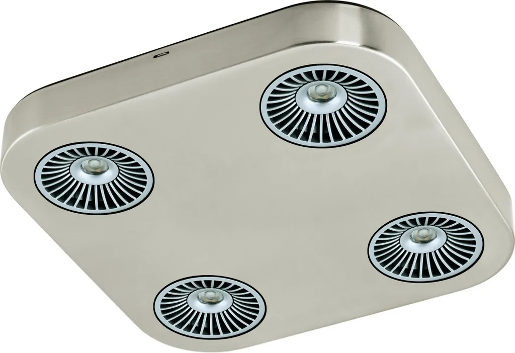 EGLO Faretto da soffitto LED Montale acciaio 28,5x28,5 cm 94183