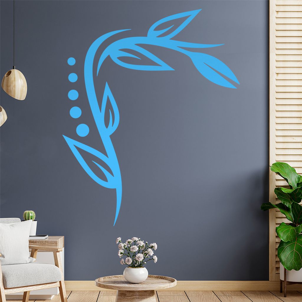 Weizenhalm - Linien Wandtattoo in 6 Größen - Wandaufkleber Wall Sticker - Dekoration, Küche, Wohnzimmer, Schlafzimmer, Badezimmer