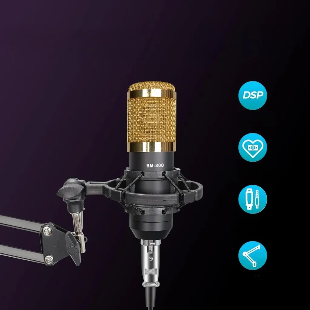Microphone pour Streaming et Podcast avec Table de Mixage PC Mac - 6
