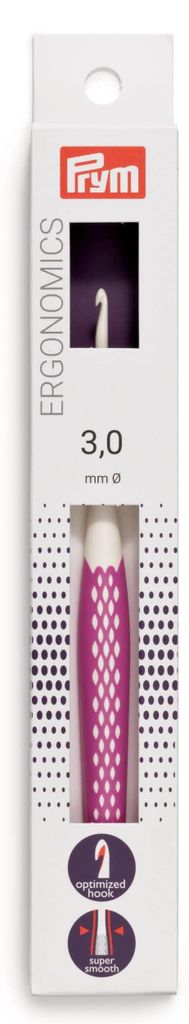 Prym Ergonomics, haaknaald voor wol, 16 cm lang, 3 mm Productafbeelding 