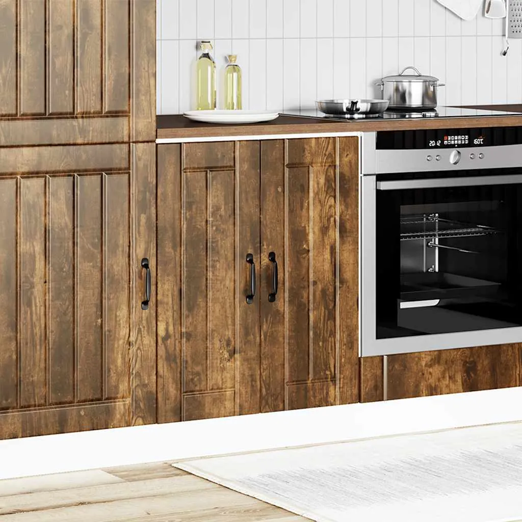 Mobile Sottolavello Lucca Rovere Fumo SYFAX | Design Legno Multistrato