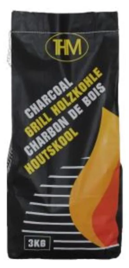 Charbon de bois THM 3 kg allumage rapide avec des braises longue durée
