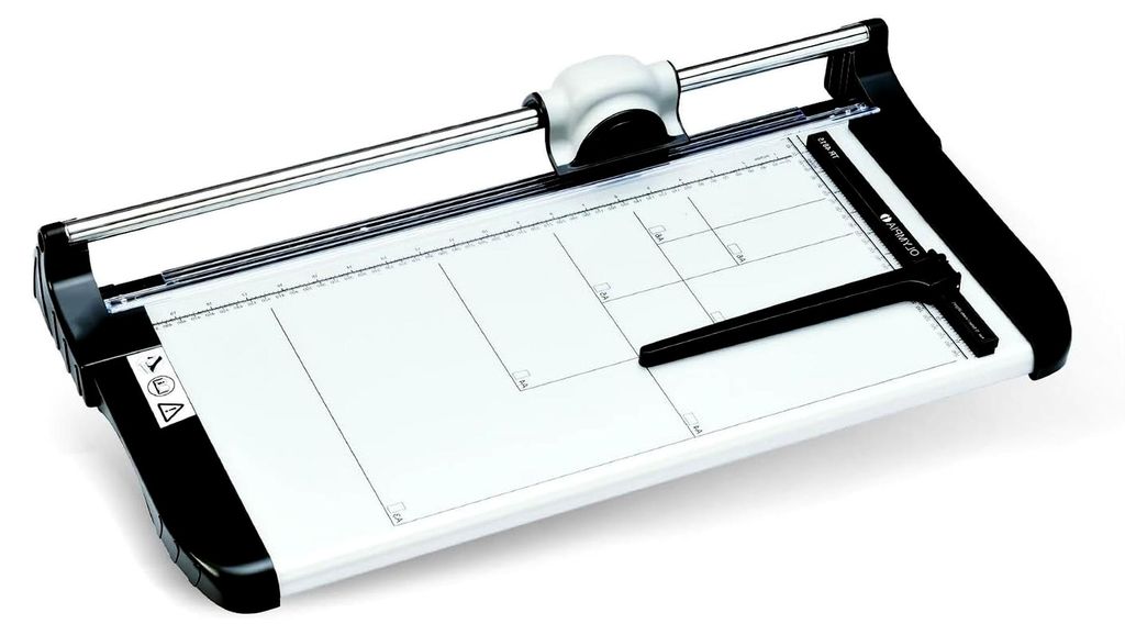 Profi Rollenschneidegerät | Papierschneider A3 | 15 Blätter | Schneidemaschine Papier | 480 mm Arbeitsbreite | Sicherheitsschneidekopf mit Rundme...
