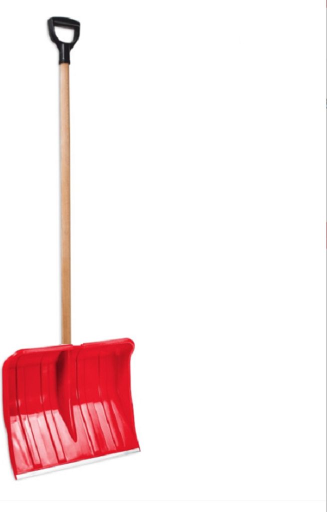 Schneeschieber Schneeräumer 49cm mit Holz Stiel und D-Griffe 49cm / 140cm / M-3 / 3694