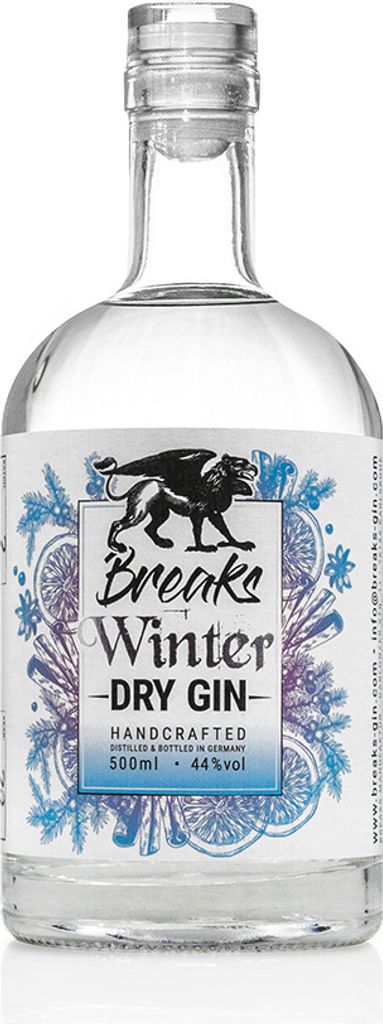 BREAKS Winter DRY GIN 500ml alc. 44% vol. *Winteredition* Produktbild 