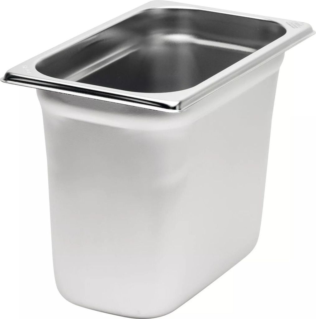 RIEBER GN-Behälter 1/4 18/10 Edelstahl, Tiefe: 200 mm, Inhalt: 5,00 Liter