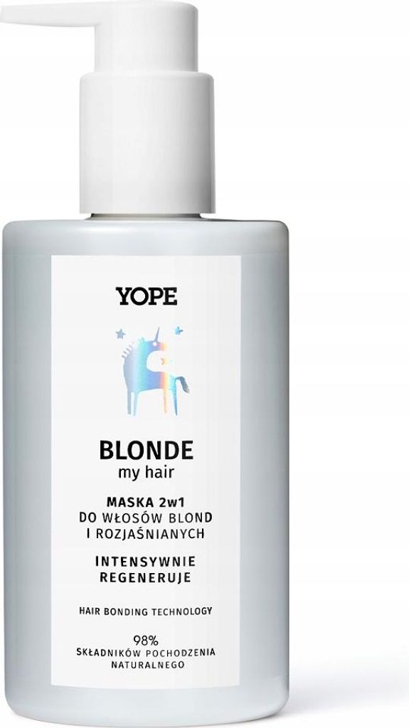 YOPE 2-in-1 Mask for Blonde and Lightened Hair Neutralizes Yellow Tones 300ml