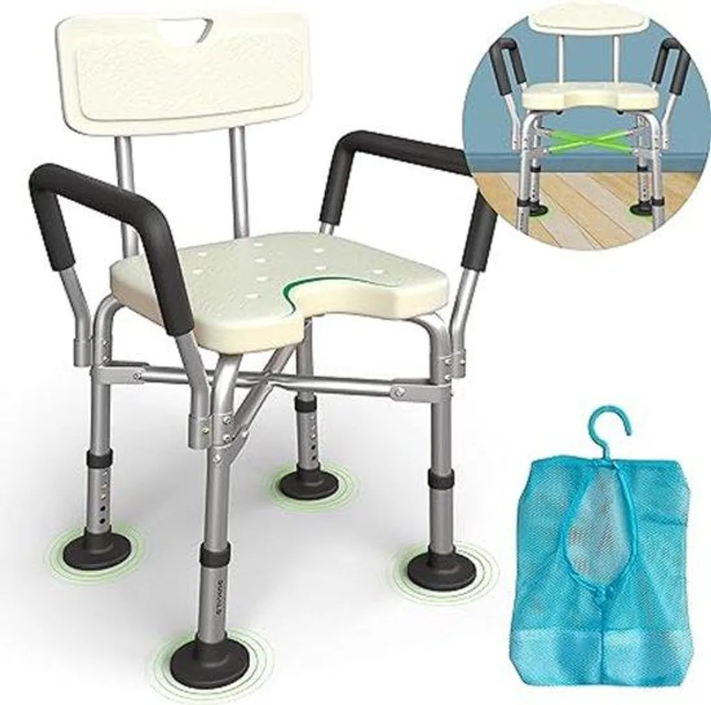 Assise de douche sécurisée pour PMR et Seniors - Dimensions 60 x 42 x 17 cm