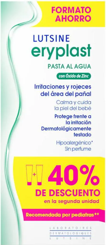 Lutsine Lutsine Eryplast Acqua in Pasta - 2 X 125 Grammi