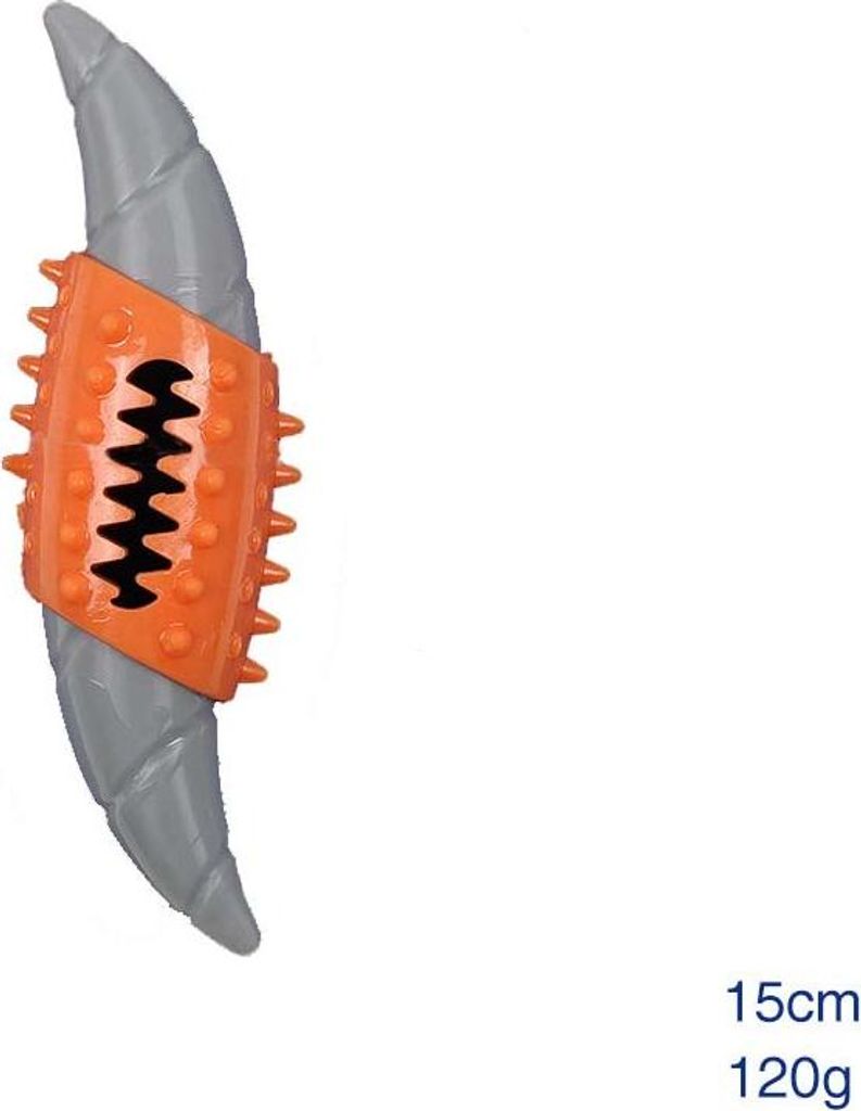 INF Beißspielzeug für Hunde aus Nylon und TPR, 8cm, zur Zahnpflege Orange