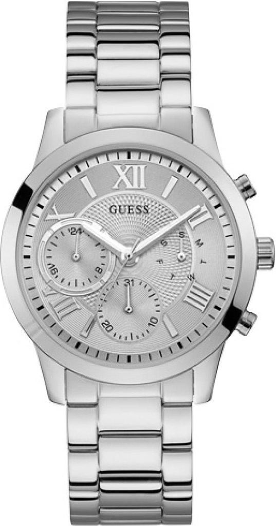 Guess Damen Armbanduhr silber 40 mm Armband Edelstahl Produktbild 