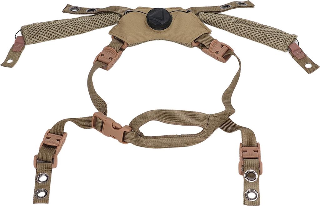 Verstellbares Kinnriemen-Aufhängungssystem Helmzubehör für Fast für MICH für Wendy Helm Schlammfarbe