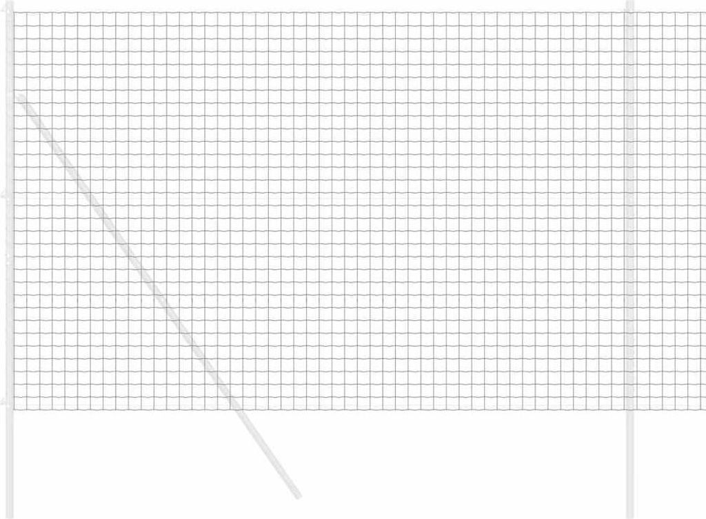 Eurozaun Grau 1,5 x 10 m PVC-beschichtetes Eisen