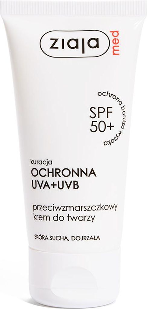 $ Ziaja Med, SPF 50+, Anti-Falten-Creme, 50 ml Produktbild 