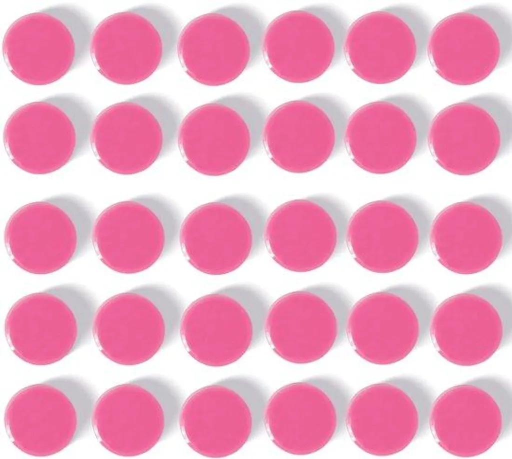 Petits magnets vache framboise pastel haute puissance pour tableaux blancs