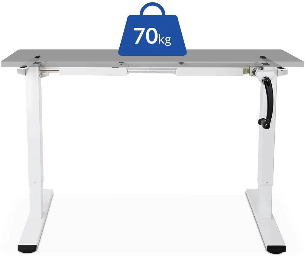 Dites adieu au mal de dos avec le piètement de bureau manuel Flexispot H1W