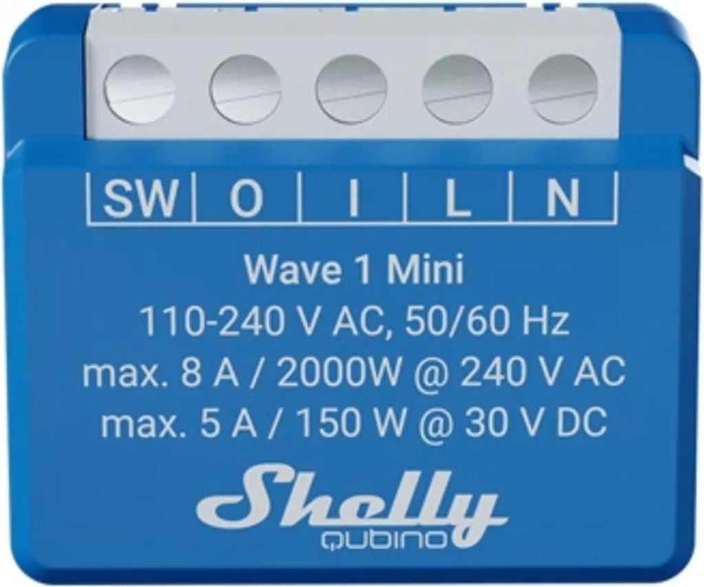 Shelly · Unterputz·""Wave 1 Mini""· Relais· max. A· 1 Kanal· Z-Wave (Shelly_W_1_Mini)