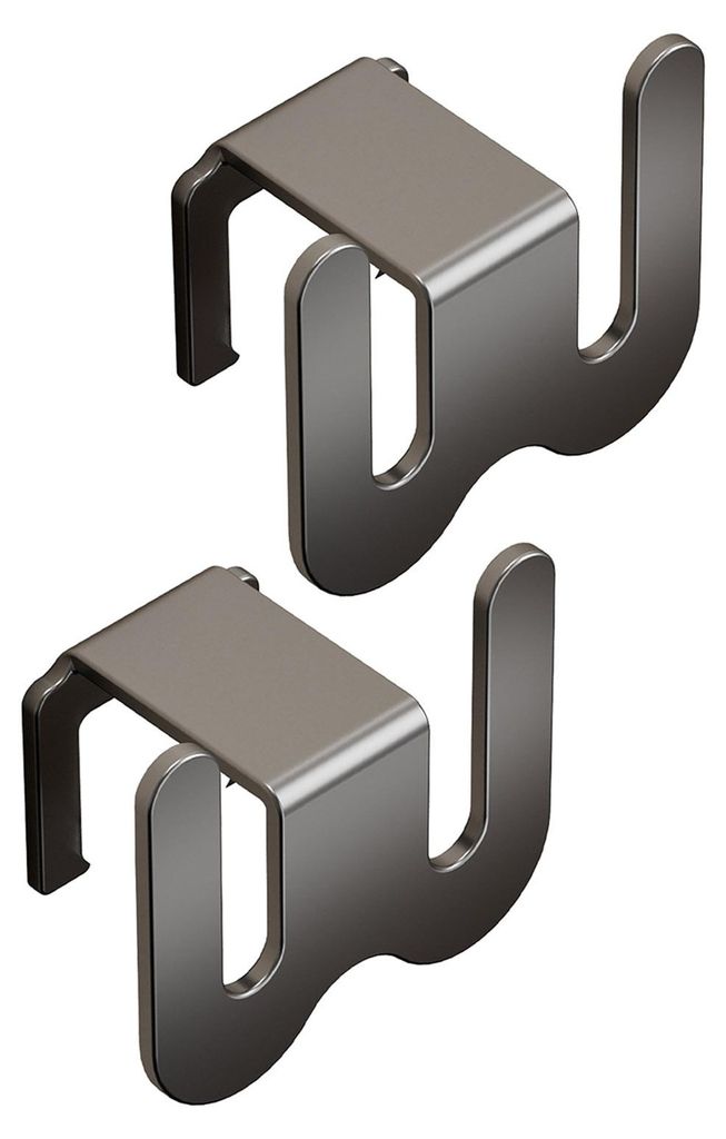 Wandmontiertes Schuhregal mit Abflusslöchern, platzsparende Aluminiumhaken für Bad und Küche, bohrfreie Klebemontage, Regal für Hausschuhe und ...
