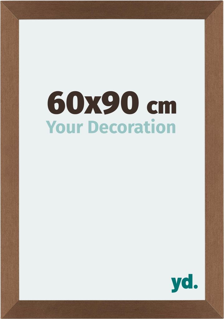 Bilderrahmen, 60x90 cm, Kupfer Nachbildung, MDF, Mura