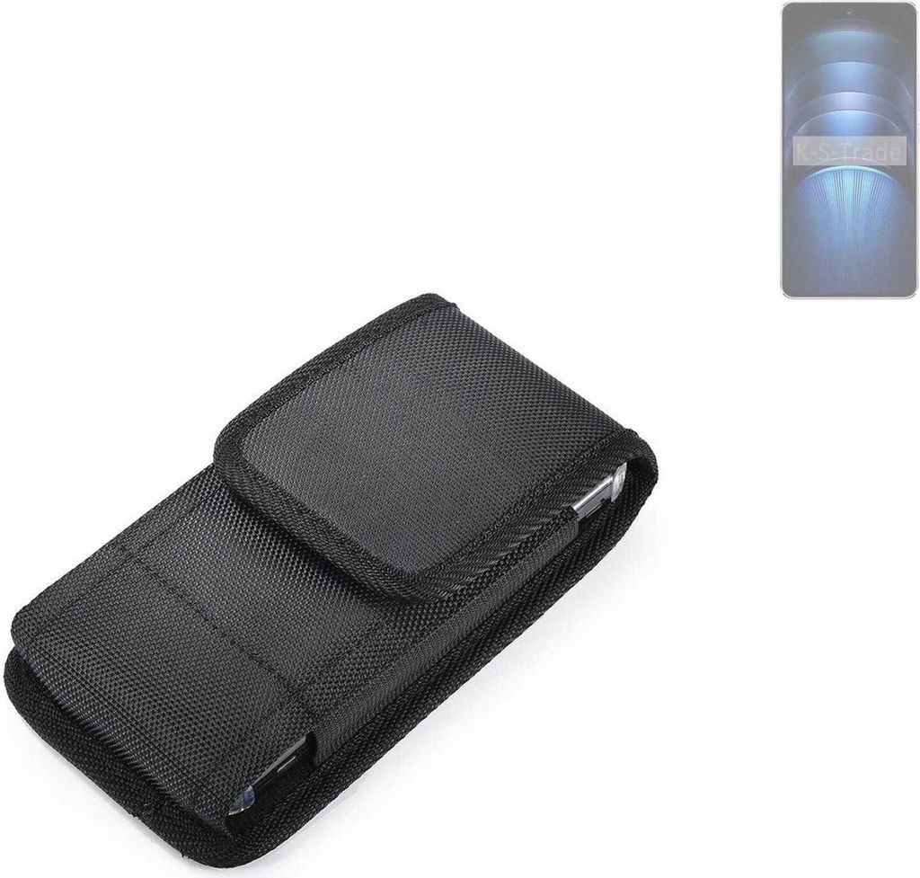 Holster Gürteltasche kompatibel mit Vivo iQOO Neo9s Pro+ Holster Gürtel Tasche wasserabweisend Handy Hülle Schutz Hülle Outdoor schwarz K-S-Trade