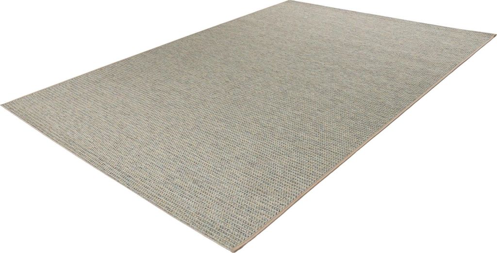 Lalee Fiesta Vloerkleed 160x230 cm - Outdoor Teppich mit Sisal-Look für Innen und Außen - Gestreiftes Karpet in Ozean Grün