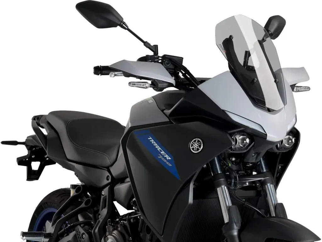 Saute-vent Sport PUIG pour Yamaha - Écran de Protection Fumé 382x250