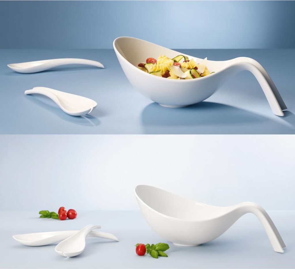 van Well Müslschale 6er Set Müsl- Salatschale Phönx 14,2cm Porzellan