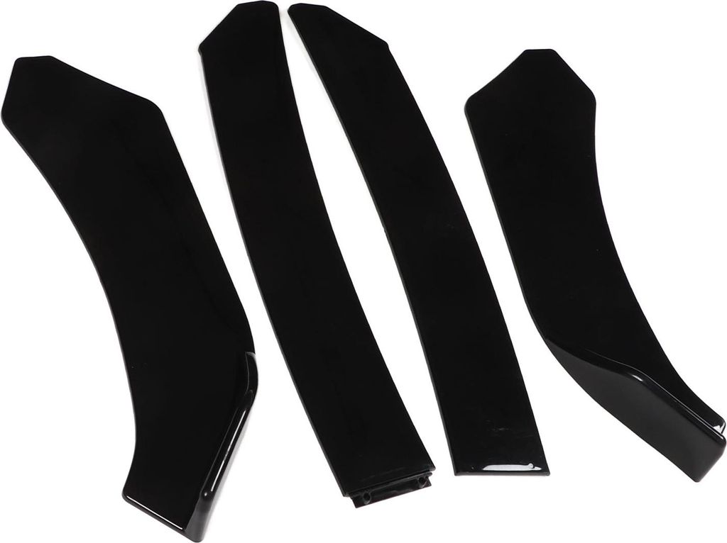 Frontstoßstangen-Kinnspoiler, leuchtend schwarz, stilvoller, kratzfester, universeller Lippensplitter für die Auto-Nachrüstung