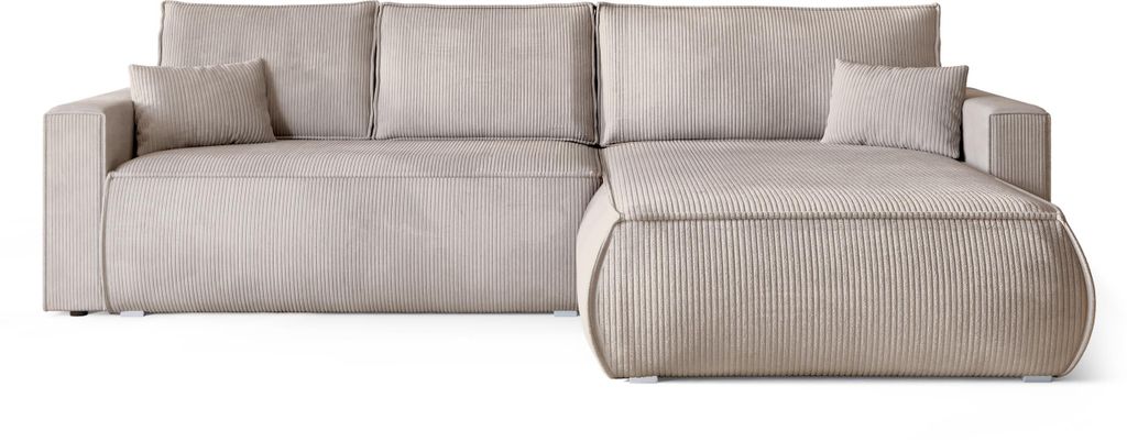 BroMARKT Ecksofa HAVANA Schlaffunktion Bettkasten L-Form Produktbild 