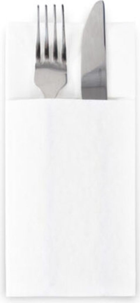 200x Servietten Bestecktaschen 39 x 40 cm 1/8 -Falz AIRLAID Stoffähnlich
