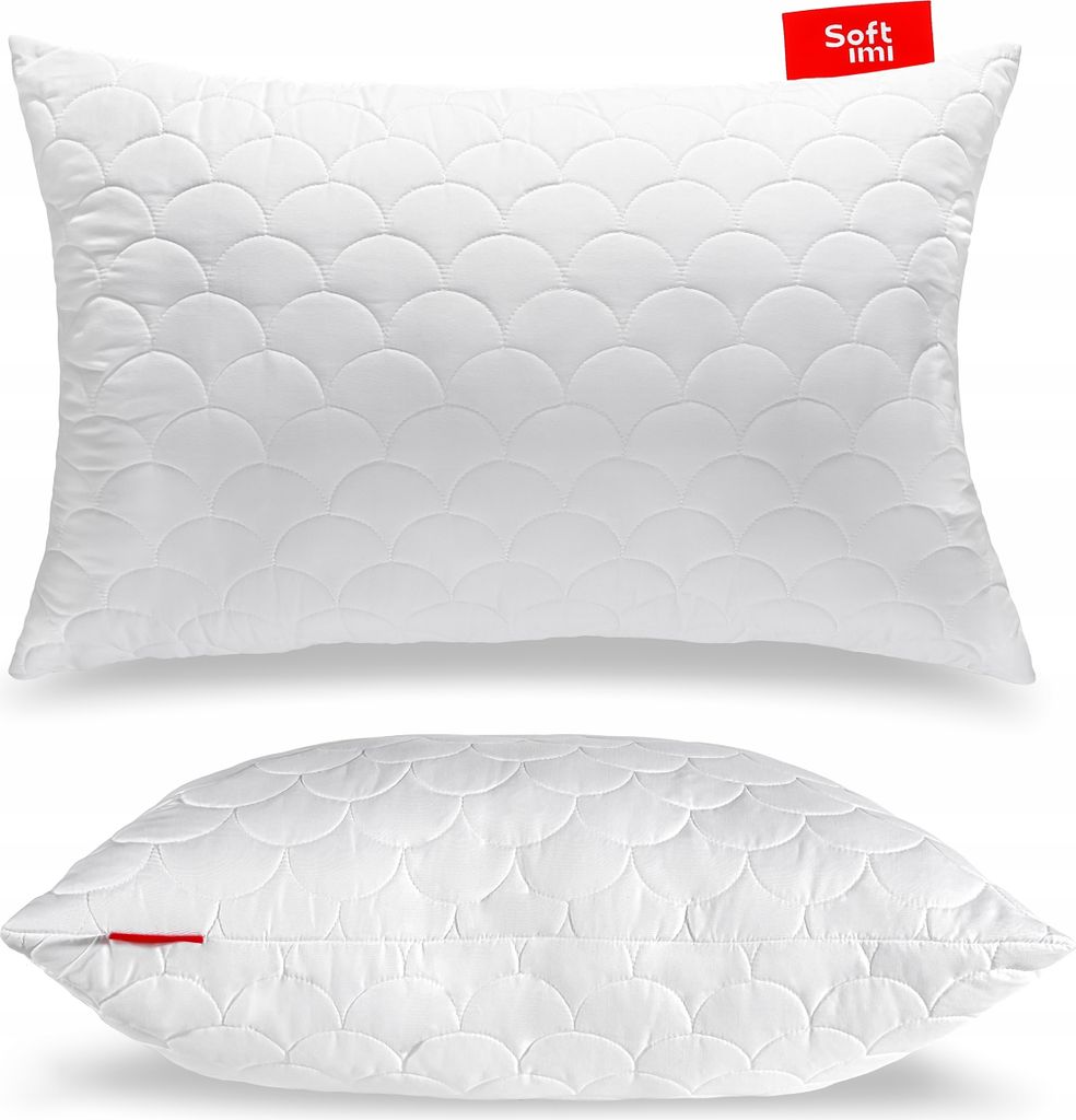 Komfortables Schlafkissen 50X70 Antiallergisch Gesteppt, Dicker Reissverschluss