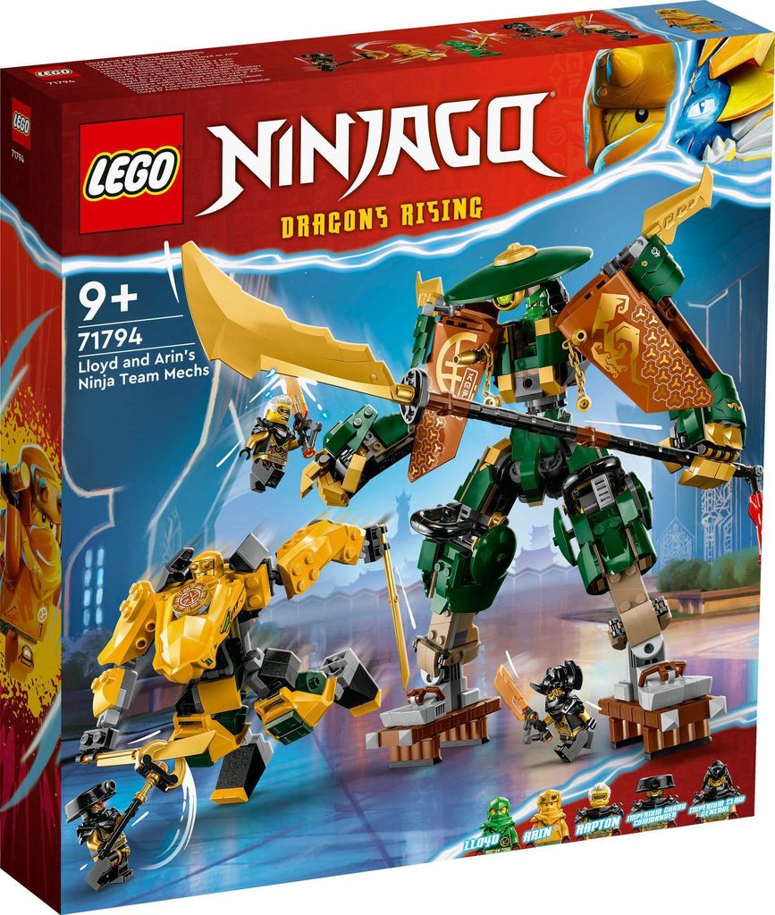 LEGO 71794 NINJAGO Lloyds und Arins Ninja Training-Mechs Produktbild 