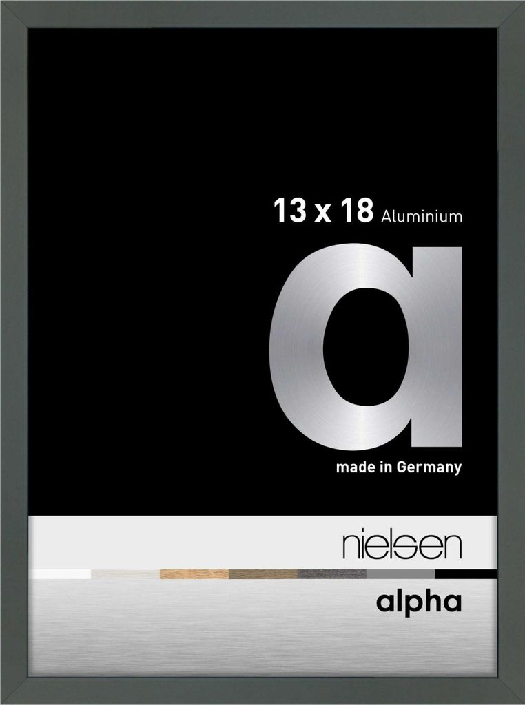 Cornice in alluminio Nielsen Alpha platino 13x18 cm Immagine del prodotto 