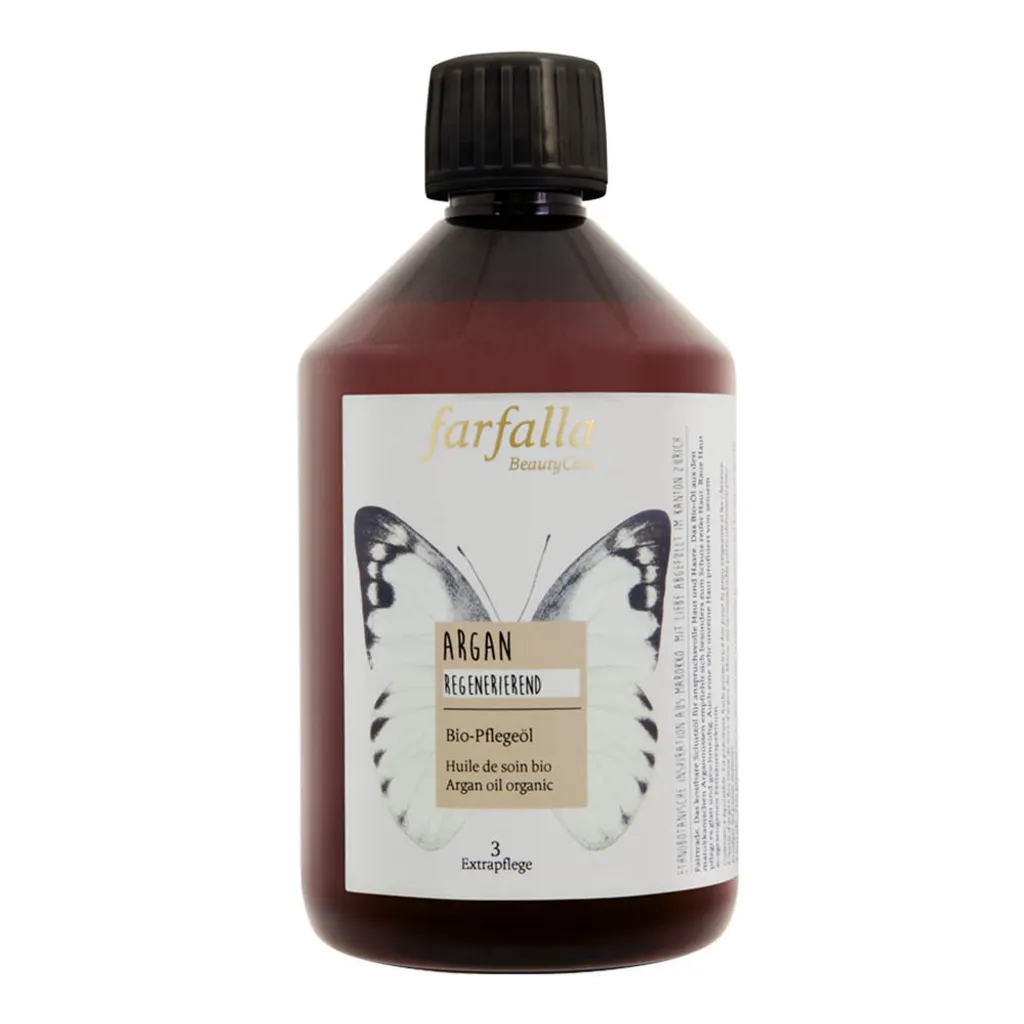 Huile d'Argan pure 500ml - Soin hydratant corps et cheveux naturel