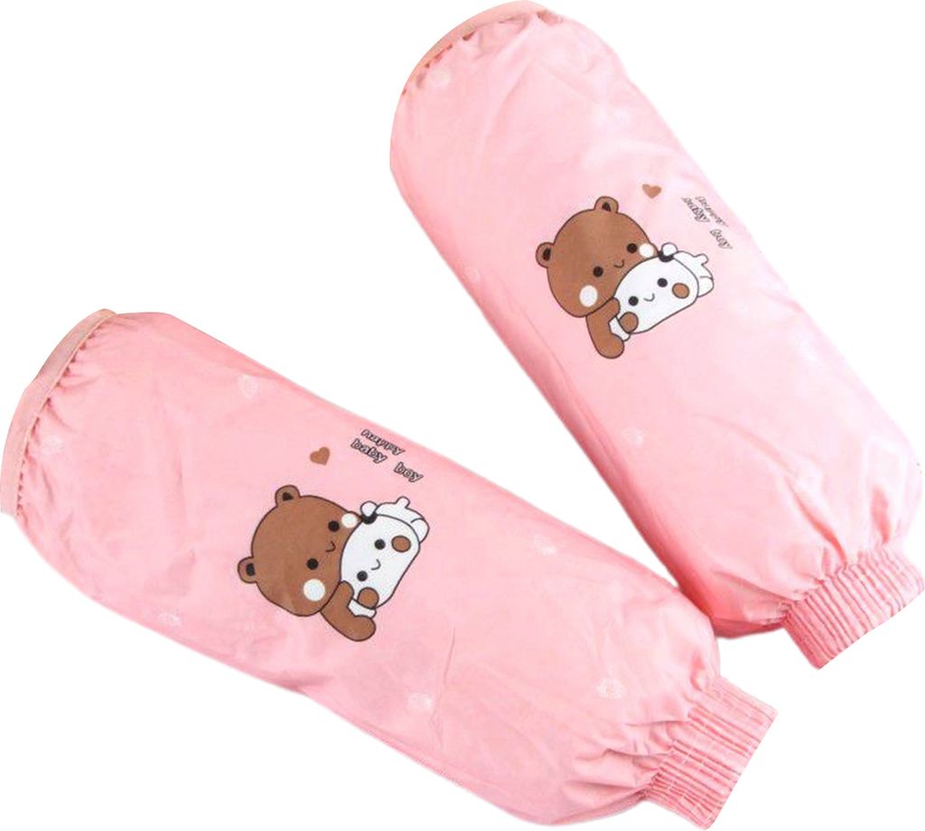 1 Paar Antifouling-Ärmelüberzüge, wasserdicht, süßes Cartoon-Muster, schmutzabweisendes Design mit Schutzmanschetten, schmutzabweisende Handä...