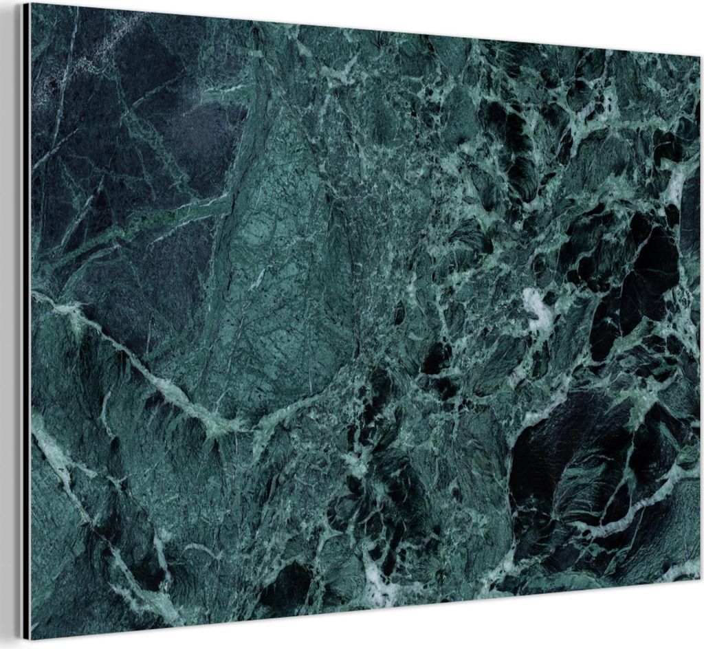 MuchoWow Wanddekoration Metall Metallbild Wandkunst 30x20 cm Marmor - Stein - Textur - Marmoroptik - Design MuchoWow Aluminium Gemälde - Aluminium...