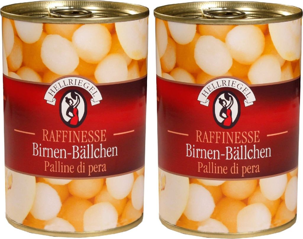 Hellriegel Birnenbällchen Sommerfrucht Spitzenklasse 425g Produktbild 
