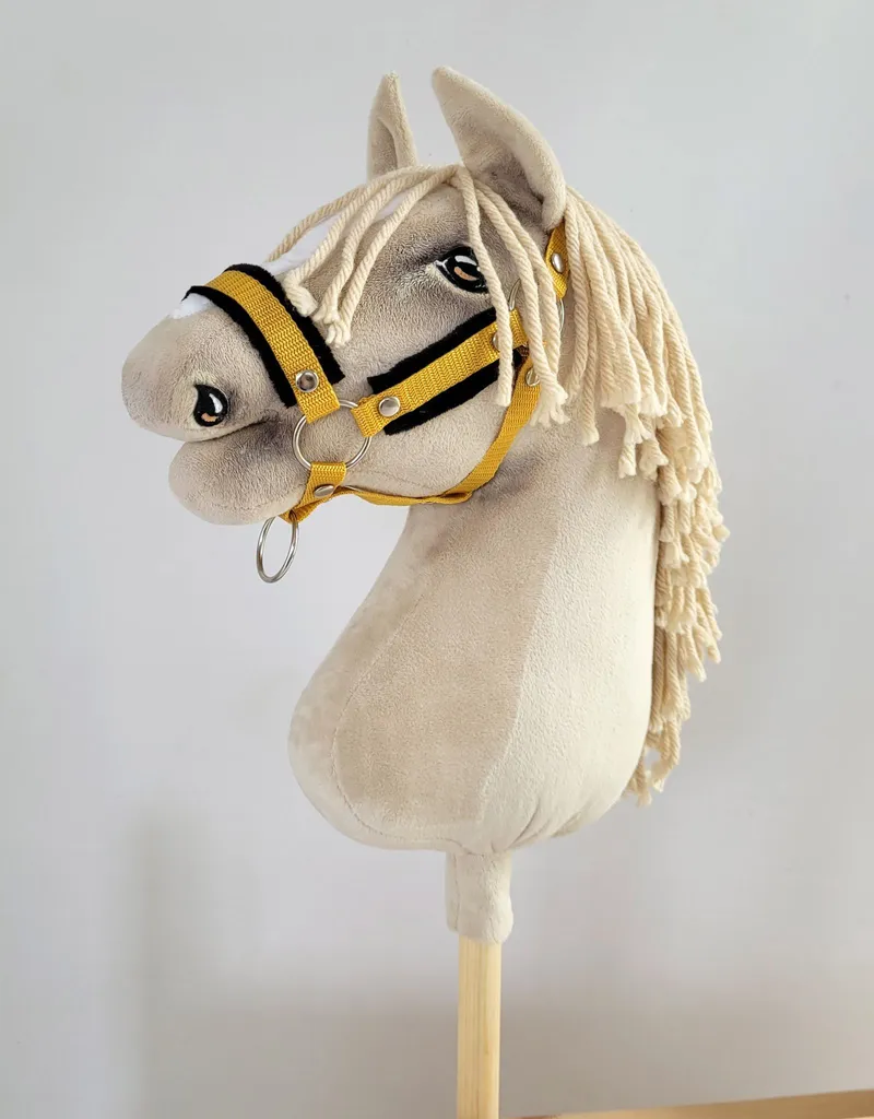 Cheval bâton Hobby Horse Pro A3 Moutarde - Jouet sportif pour enfants