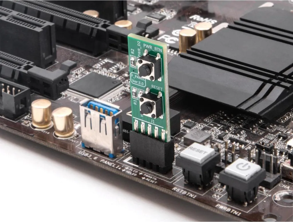 DELOCK Bouton de Démarrage et Reset Externe pour Carte Mère PC