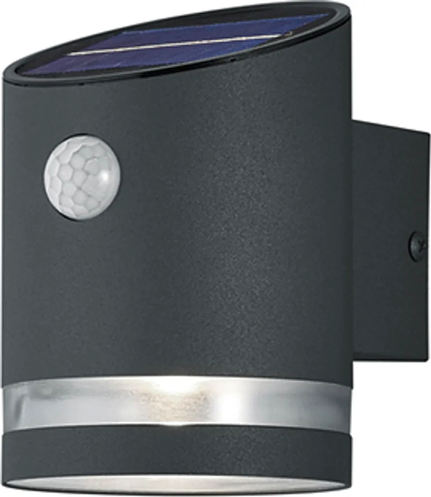 Éclairage solaire LED 165lm blanc chaud SALTA IP44 métal anthracite 3W RL