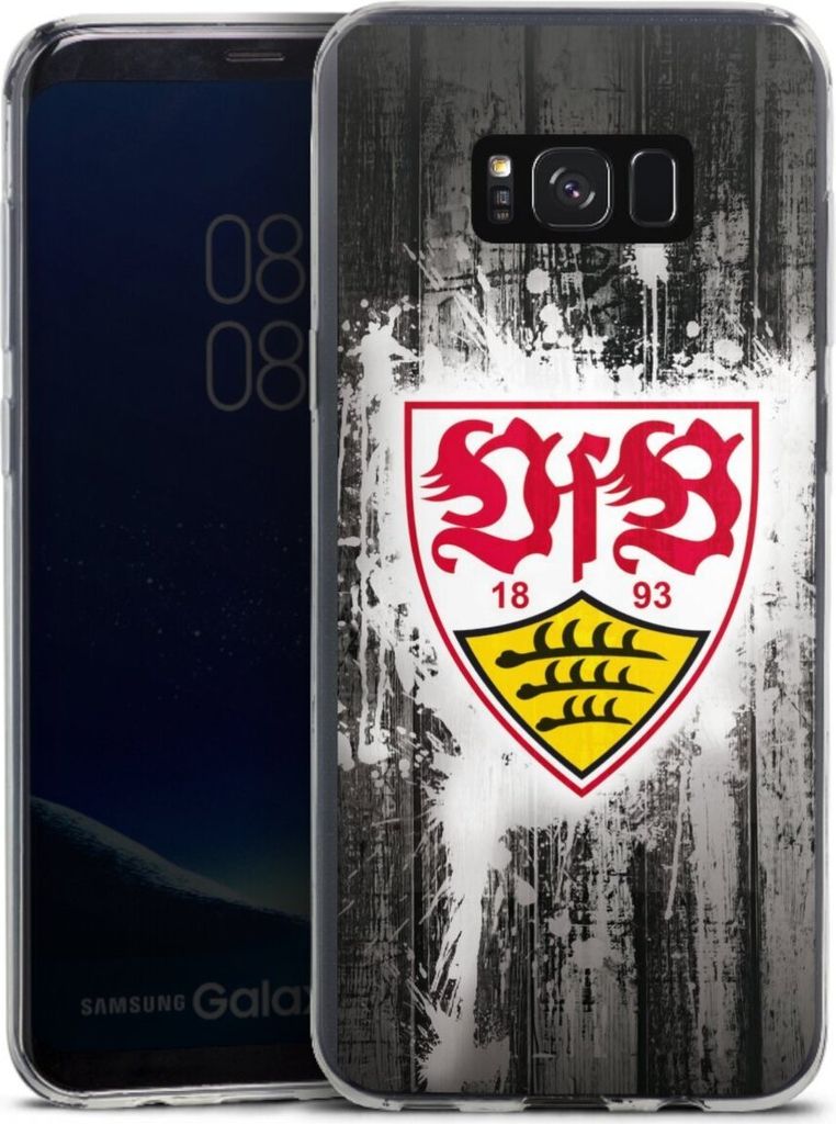 DeinDesign Slim Hülle für Samsung Galaxy S8 Plus Silikon Case Ultra Dünn Handyhülle Bundesliga Offizielles Lizenzprodukt VfB Stuttgart