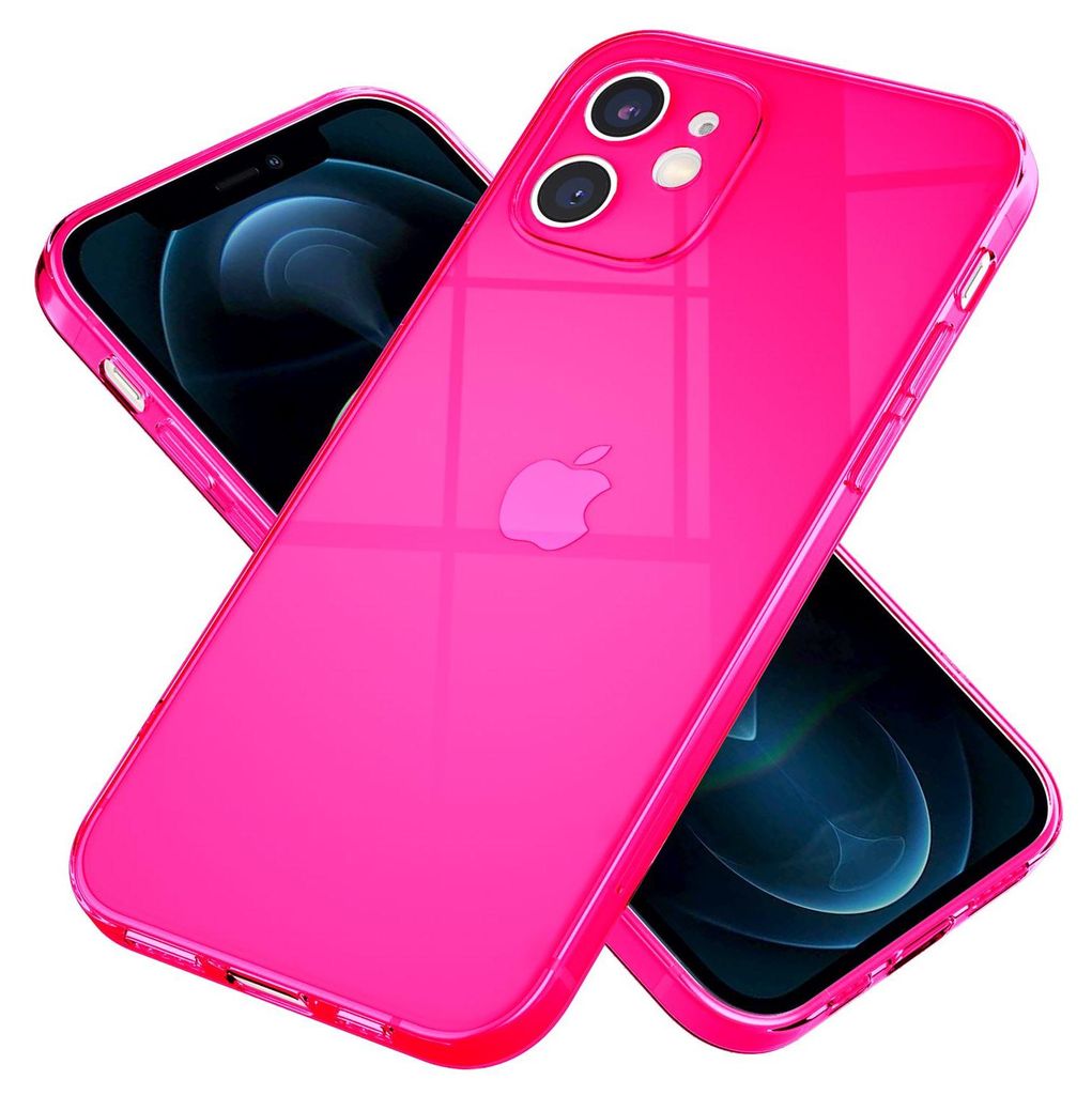 NALIA Klare Neon Handy Hülle für iPhone 12, Bunt Produktbild 