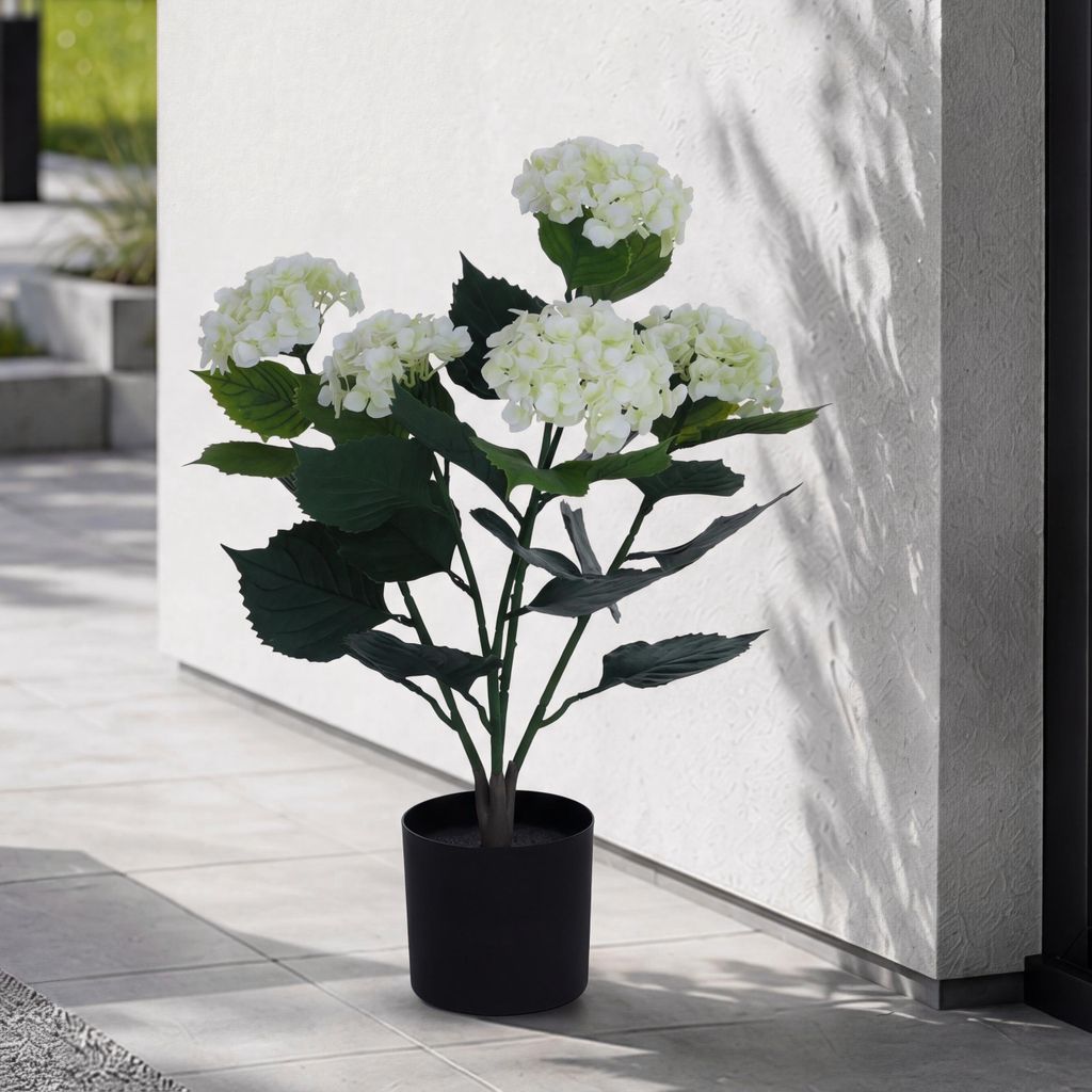 Künstliche Hortensie MCW-Q86, Dekopflanze Kunsthortensie Produktbild 